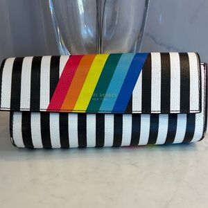 Henri Bendel Multicolor Stripe Clutch